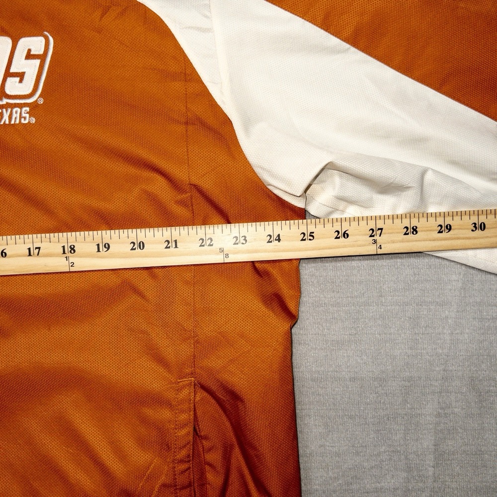 Majestic Texas Longhorns Fleece Lined All Weather Full Zip Jacket Mens Large - Picture 7 of 9